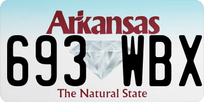 AR license plate 693WBX