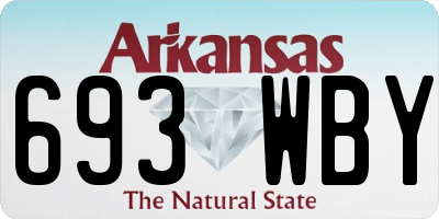 AR license plate 693WBY