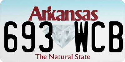 AR license plate 693WCB