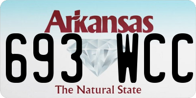 AR license plate 693WCC