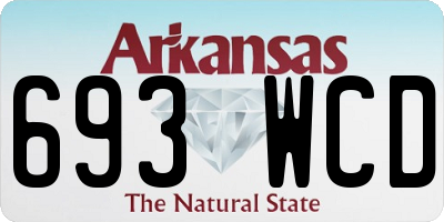 AR license plate 693WCD