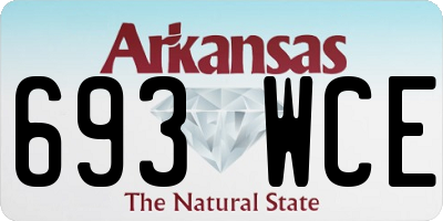 AR license plate 693WCE