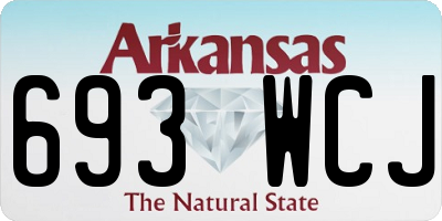 AR license plate 693WCJ