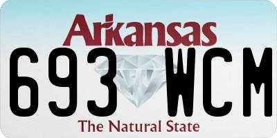 AR license plate 693WCM