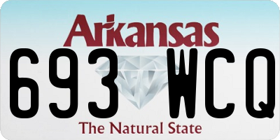 AR license plate 693WCQ
