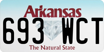 AR license plate 693WCT