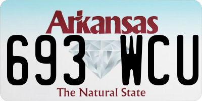 AR license plate 693WCU