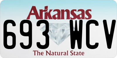 AR license plate 693WCV