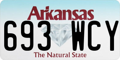 AR license plate 693WCY