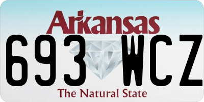 AR license plate 693WCZ