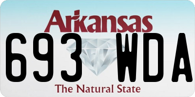 AR license plate 693WDA
