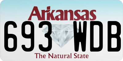 AR license plate 693WDB