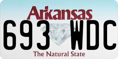 AR license plate 693WDC