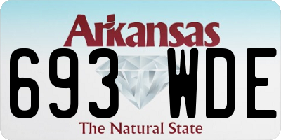 AR license plate 693WDE