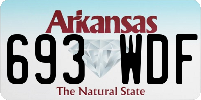 AR license plate 693WDF