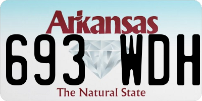 AR license plate 693WDH