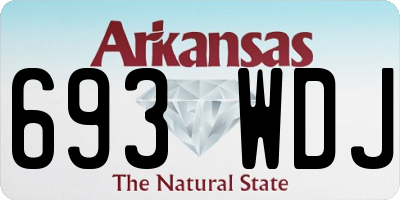 AR license plate 693WDJ