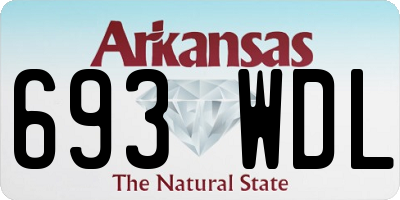 AR license plate 693WDL