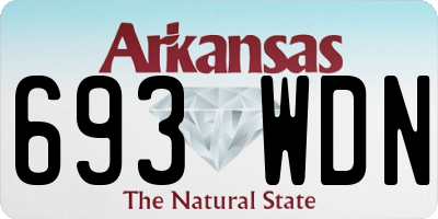 AR license plate 693WDN