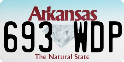 AR license plate 693WDP
