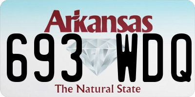 AR license plate 693WDQ