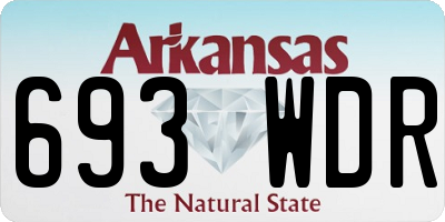 AR license plate 693WDR