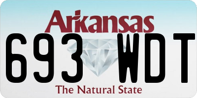 AR license plate 693WDT
