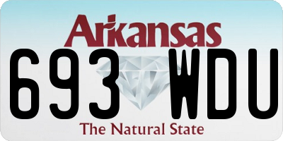 AR license plate 693WDU