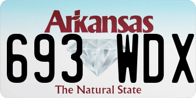AR license plate 693WDX