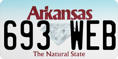 AR license plate 693WEB