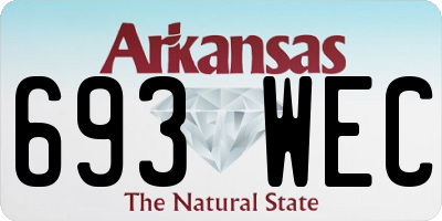 AR license plate 693WEC