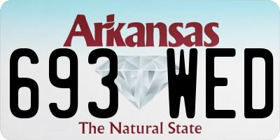 AR license plate 693WED