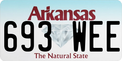 AR license plate 693WEE