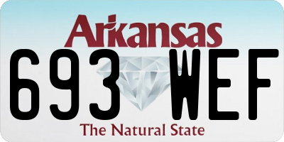 AR license plate 693WEF