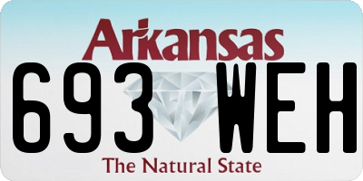AR license plate 693WEH