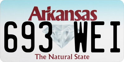 AR license plate 693WEI