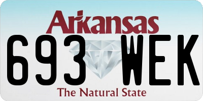 AR license plate 693WEK