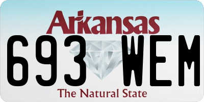 AR license plate 693WEM