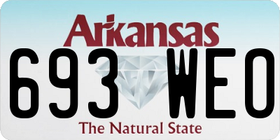 AR license plate 693WEO