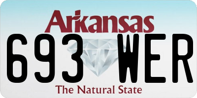 AR license plate 693WER