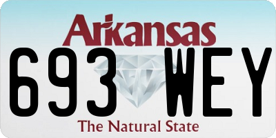 AR license plate 693WEY