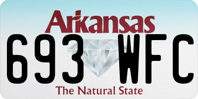 AR license plate 693WFC