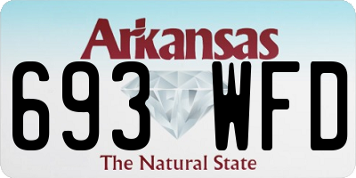 AR license plate 693WFD