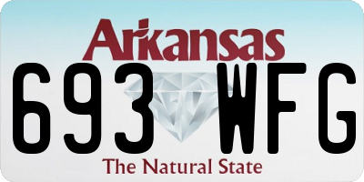 AR license plate 693WFG