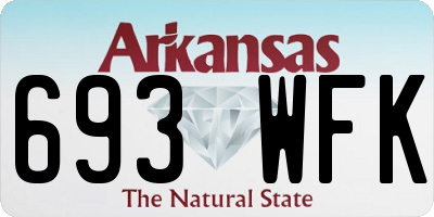 AR license plate 693WFK