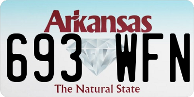 AR license plate 693WFN