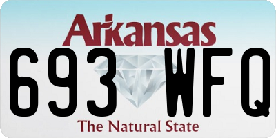 AR license plate 693WFQ