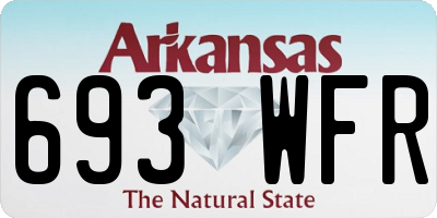 AR license plate 693WFR