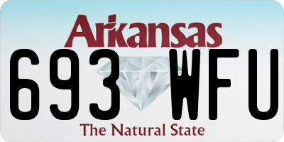 AR license plate 693WFU
