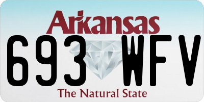 AR license plate 693WFV